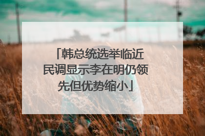 韩总统选举临近 民调显示李在明仍领先但优势缩小