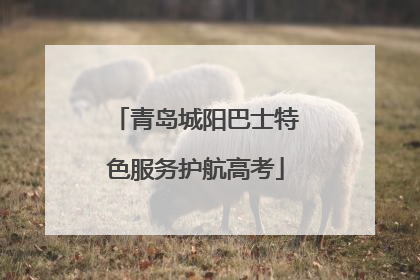 青岛城阳巴士特色服务护航高考
