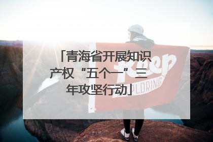 青海省开展知识产权“五个一”三年攻坚行动