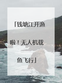 钱塘江开渔啦！无人机载鱼飞行