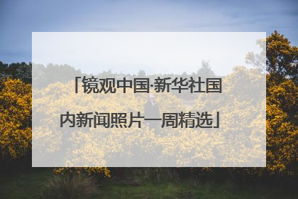 镜观中国·新华社国内新闻照片一周精选