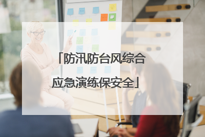 防汛防台风综合应急演练保安全