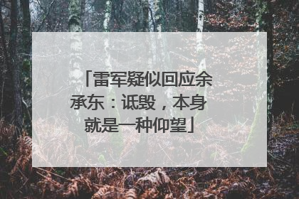 雷军疑似回应余承东：诋毁，本身就是一种仰望