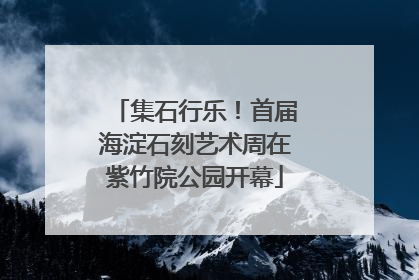 集石行乐！首届海淀石刻艺术周在紫竹院公园开幕