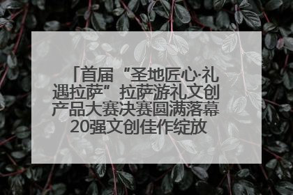 首届“圣地匠心·礼遇拉萨”拉萨游礼文创产品大赛决赛圆满落幕 20强文创佳作绽放雪域文化魅力