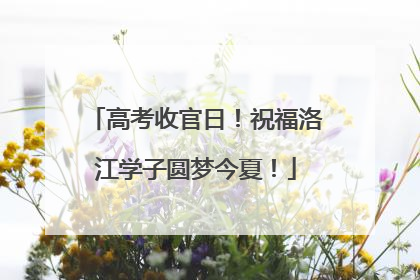 高考收官日！祝福洛江学子圆梦今夏！