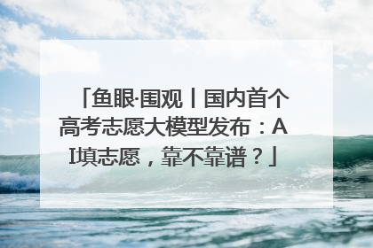 鱼眼·围观丨国内首个高考志愿大模型发布：AI填志愿，靠不靠谱？