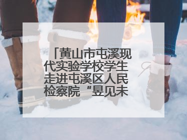 黄山市屯溪现代实验学校学生走进屯溪区人民检察院“昱见未来”青少年法治教育宣传基地