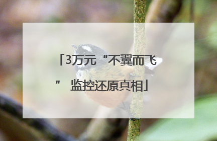 3万元“不翼而飞” 监控还原真相