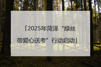 2025年菏泽“绿丝带爱心送考”行动启动
