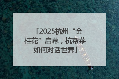 2025杭州“金桂花”启幕，杭帮菜如何对话世界
