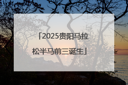 2025贵阳马拉松半马前三诞生