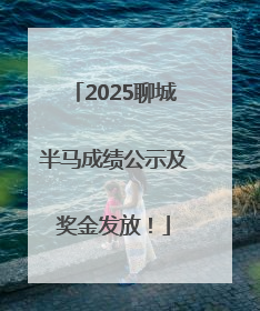 2025聊城半马成绩公示及奖金发放！