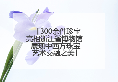 300余件珍宝亮相浙江省博物馆 展现中西方珠宝艺术交融之美