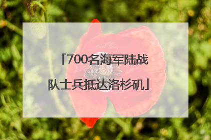 700名海军陆战队士兵抵达洛杉矶