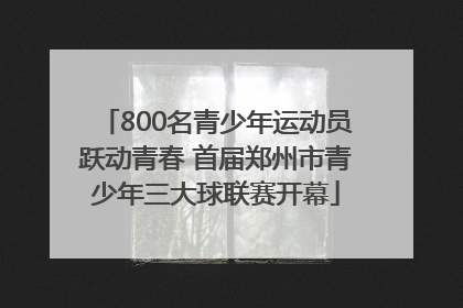 800名青少年运动员跃动青春 首届郑州市青少年三大球联赛开幕