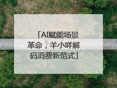 AI赋能场景革命，羊小咩解码消费新范式